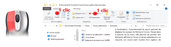 astuce clic gauche souris action sur les boutons